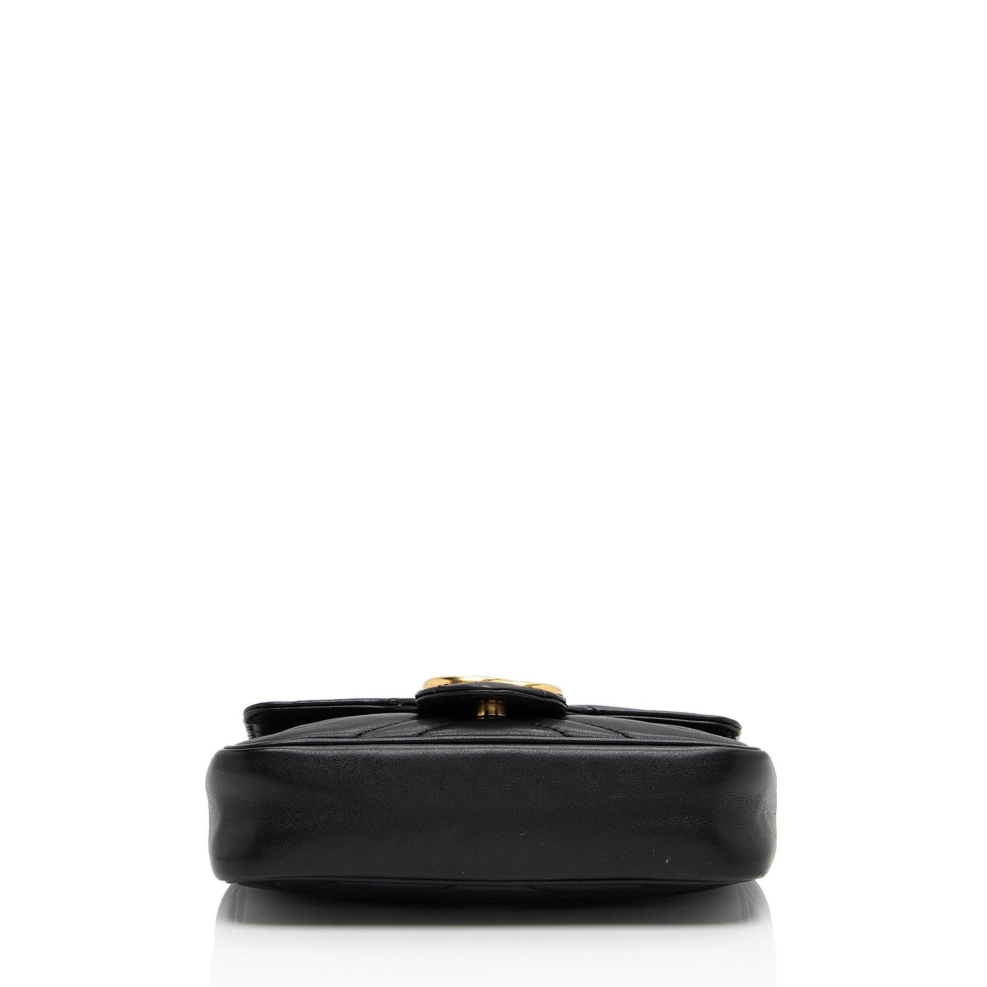Gucci Matelasse Leather GG Marmont Super Mini Flap Bag (SHF-yBfrwz)