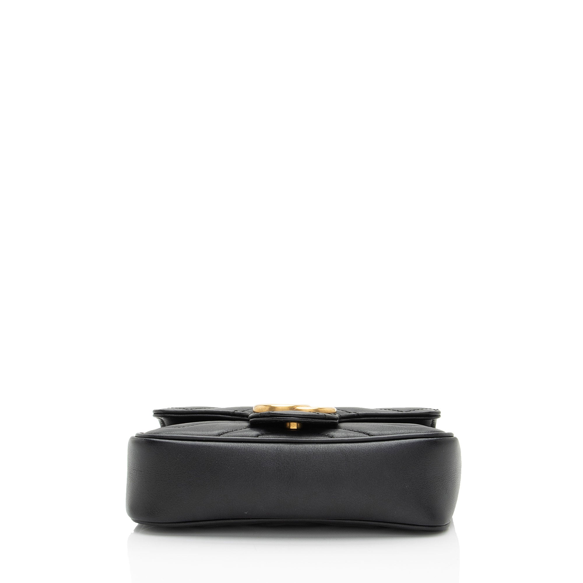 Gucci Matelasse Leather GG Marmont Super Mini Flap Bag (SHF-vdHY2l)