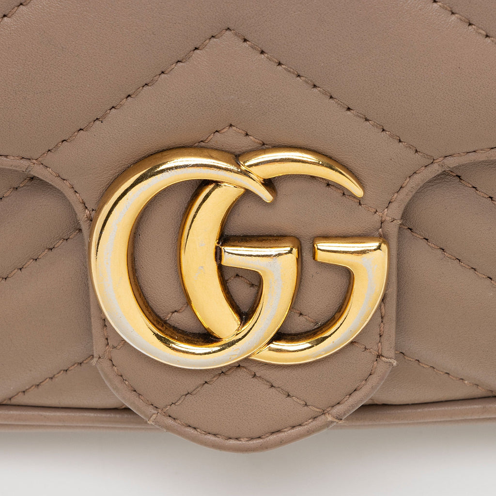 Gucci Matelasse Leather GG Marmont Mini Flap Bag