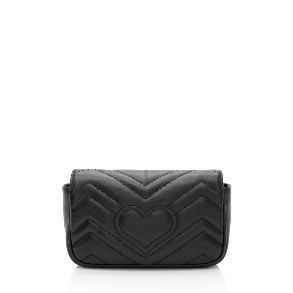 Gucci Matelasse Leather GG Marmont Mini Flap Bag