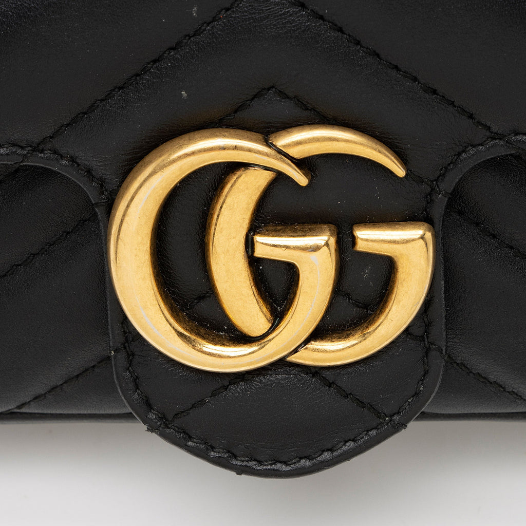 Gucci Matelasse Leather GG Marmont Mini Flap Bag