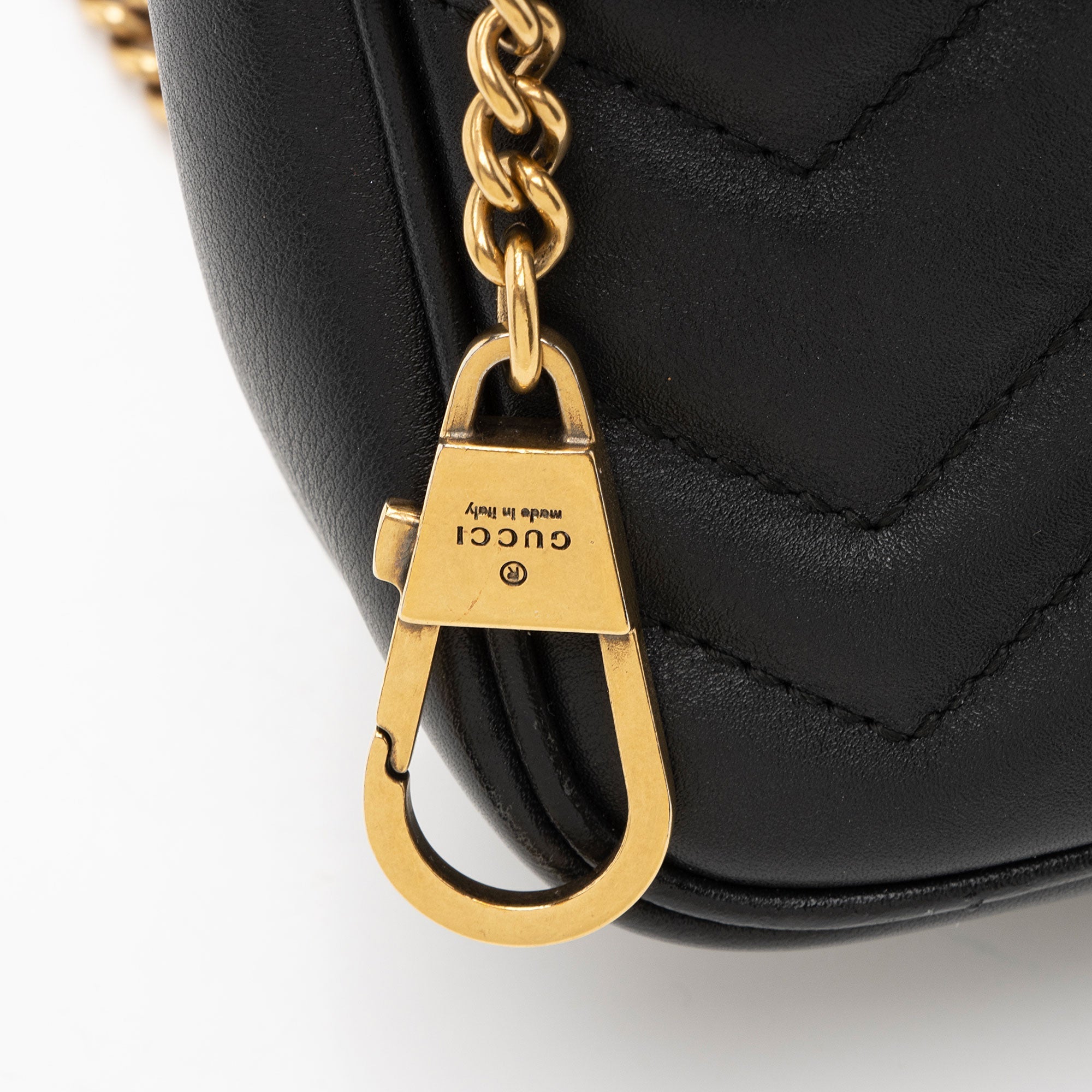 Gucci Matelasse Leather GG Marmont Mini Flap Bag