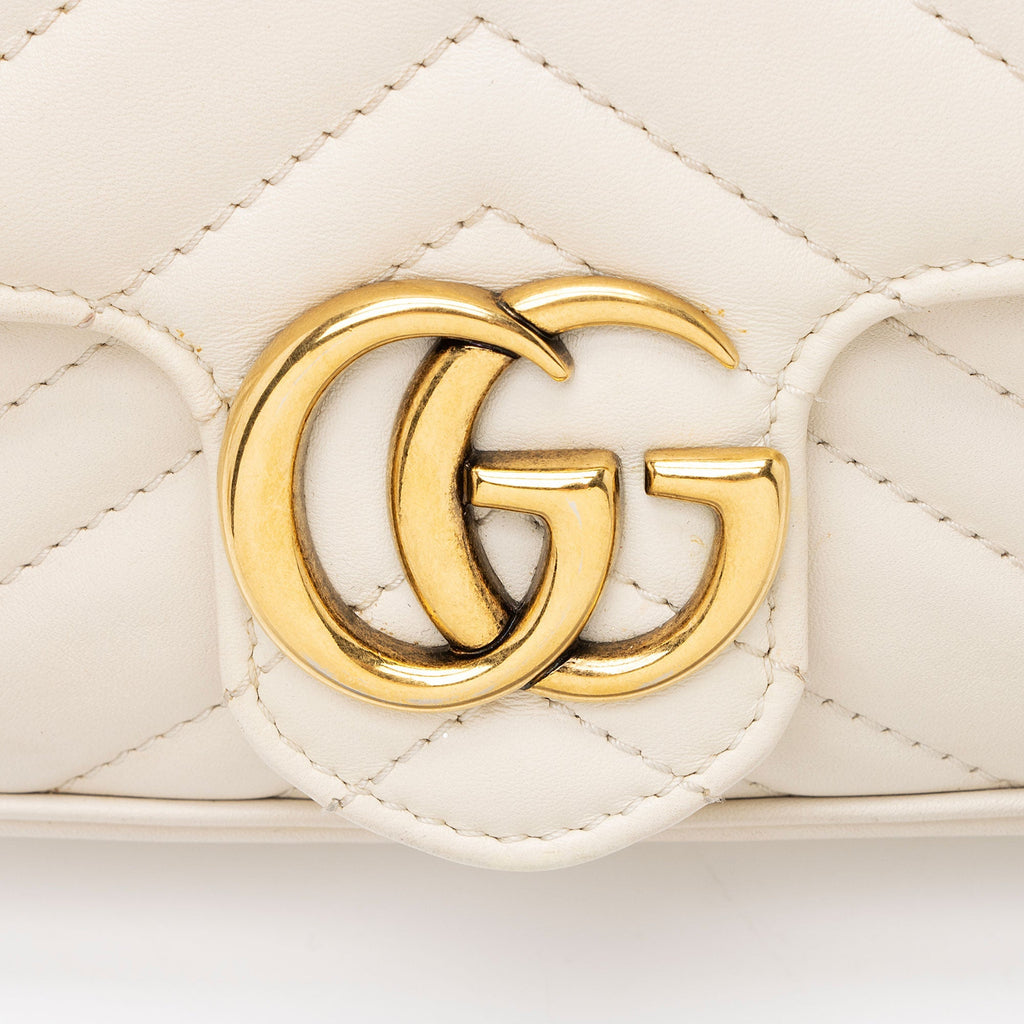 Gucci Matelasse Leather GG Marmont Mini Flap Bag