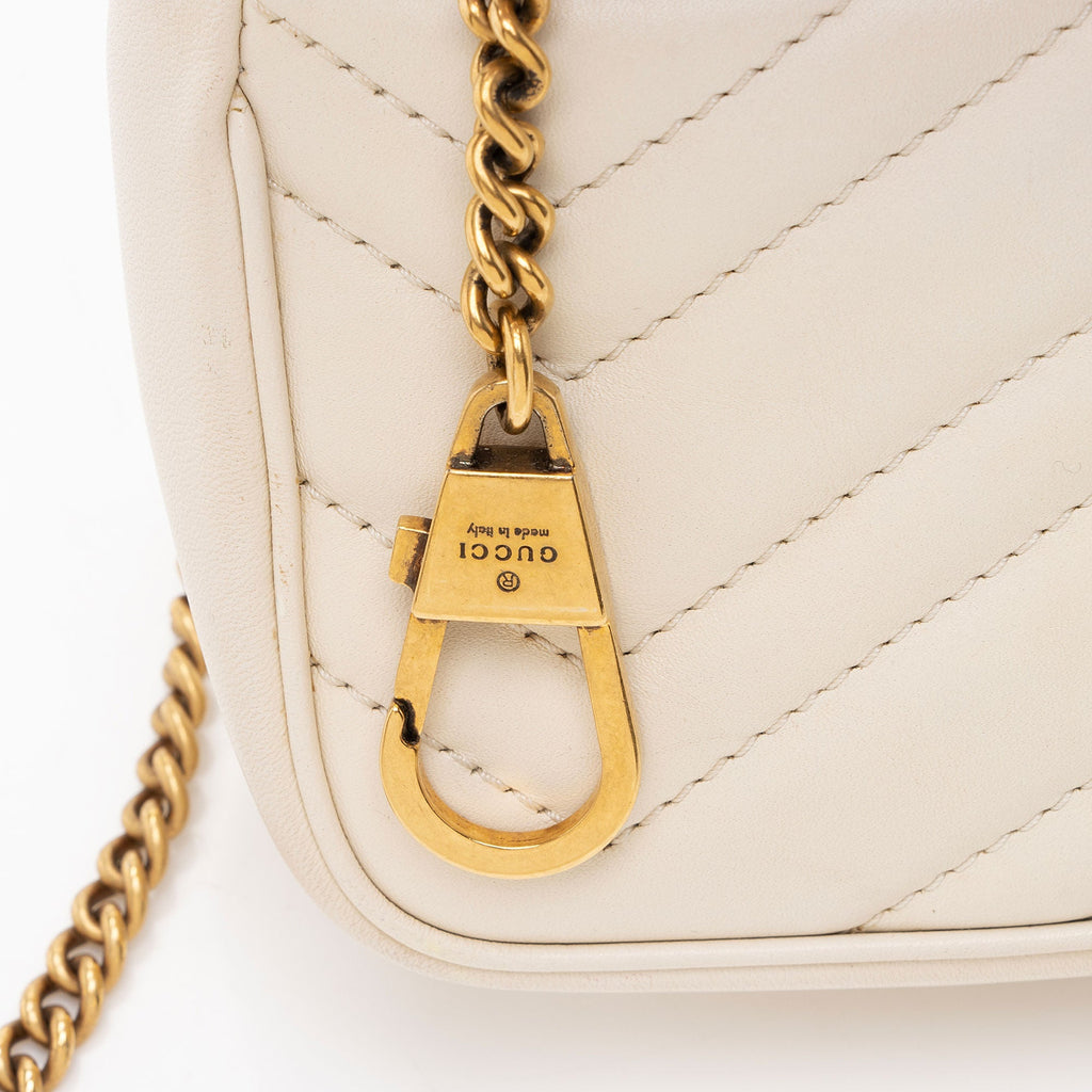 Gucci Matelasse Leather GG Marmont Mini Flap Bag
