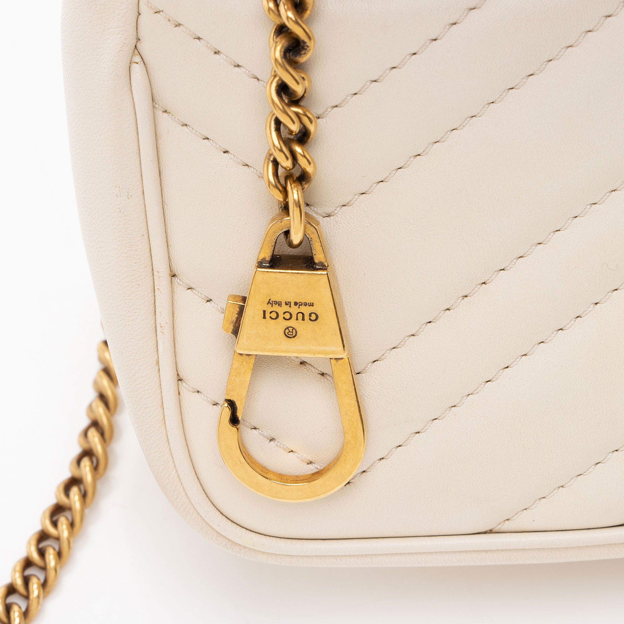 Gucci Matelasse Leather GG Marmont Mini Flap Bag