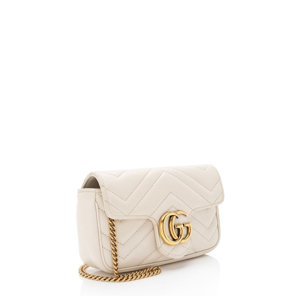 Gucci Matelasse Leather GG Marmont Mini Flap Bag