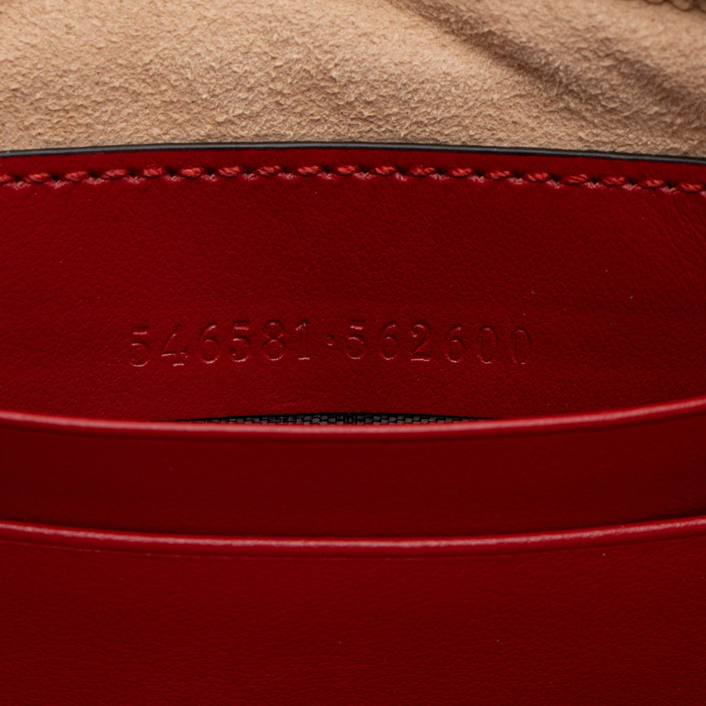 Gucci Matelasse Leather GG Marmont Triple-Zip Mini Bag