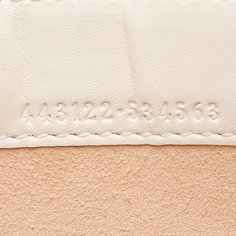 Gucci Matelasse Leather Gucci Marmont Trompe L'Oeil Wallet on Chain (SHF-18915)