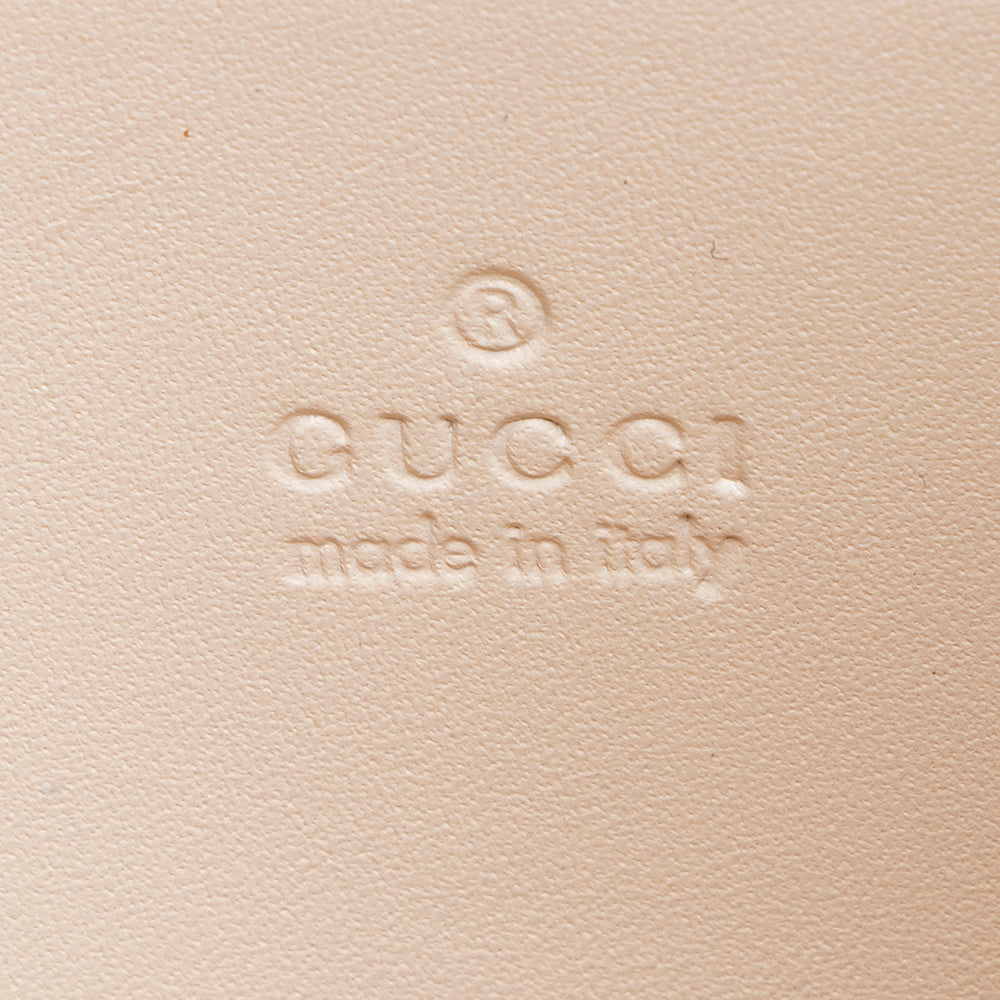 Gucci Matelasse Leather Gucci Marmont Trompe L'Oeil Wallet on Chain (SHF-18915)