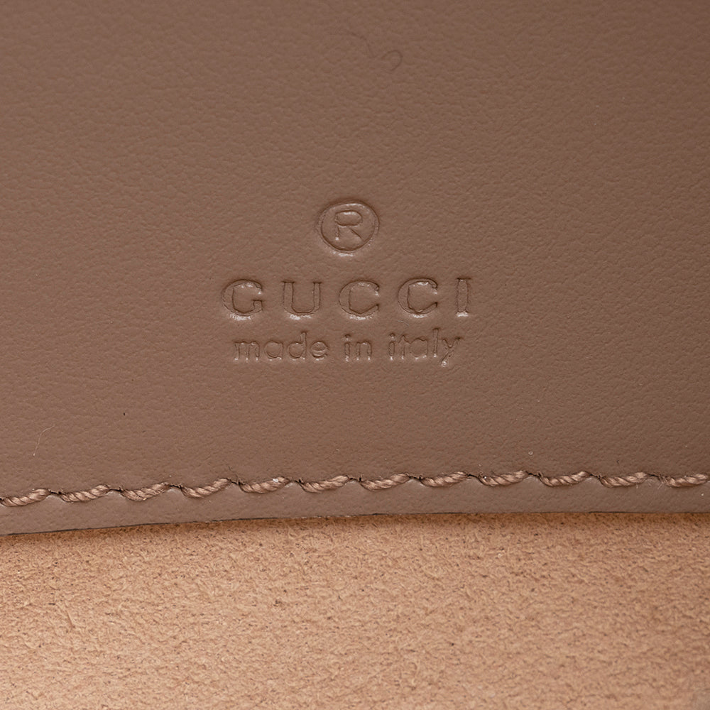 Gucci Matelasse Leather Gucci Marmont Wristlet (SHF-20840)