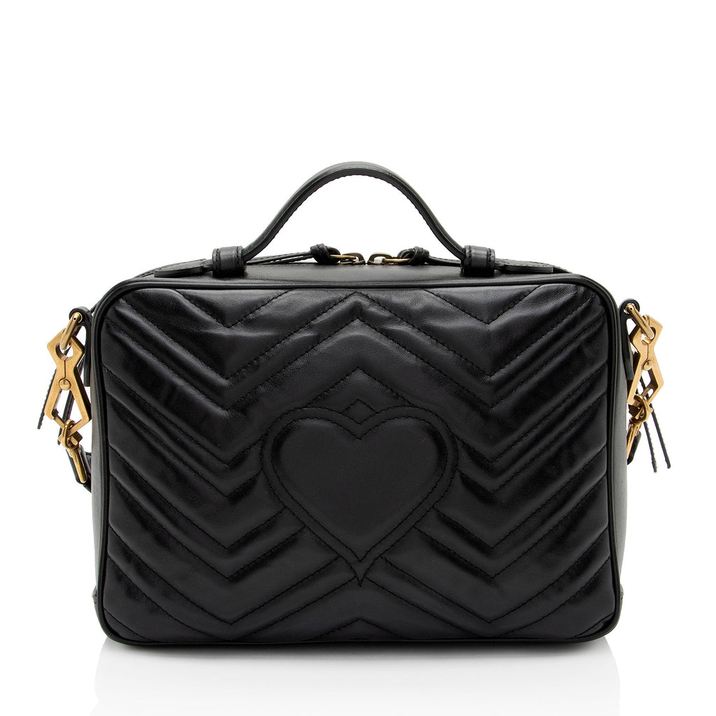 Gucci Matelasse Leather GG Marmont Zip Around Top Handle (SHF-czZJyD)