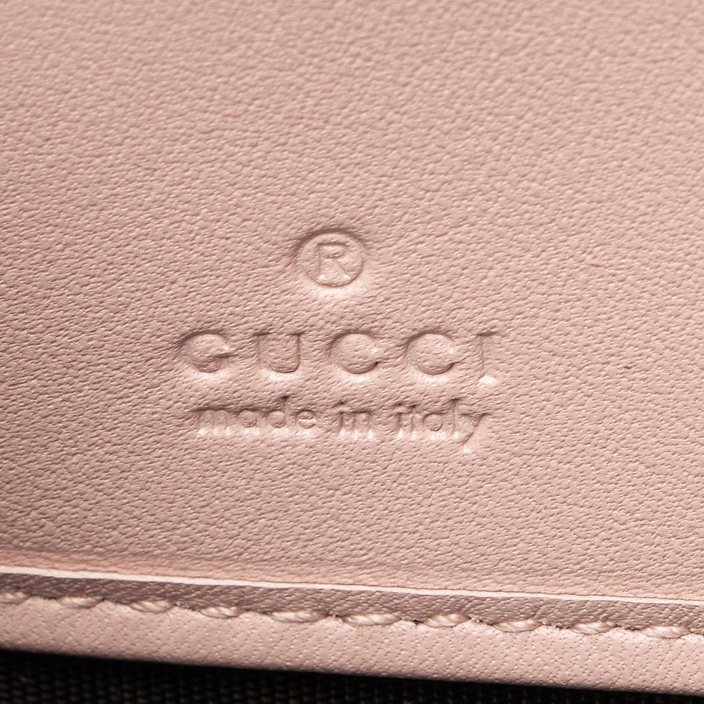 Gucci Matelasse Leather GG Marmont Zip Around Wallet