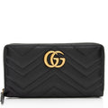 Gucci Matelasse Leather GG Marmont Zip Wallet (SHF-svROoG)