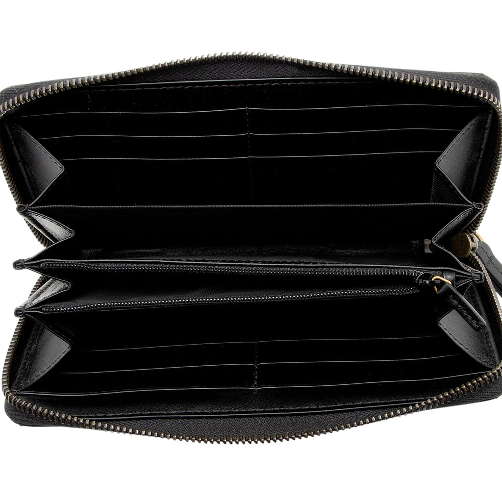 Gucci Matelasse Leather GG Marmont Zip Wallet (SHF-svROoG)