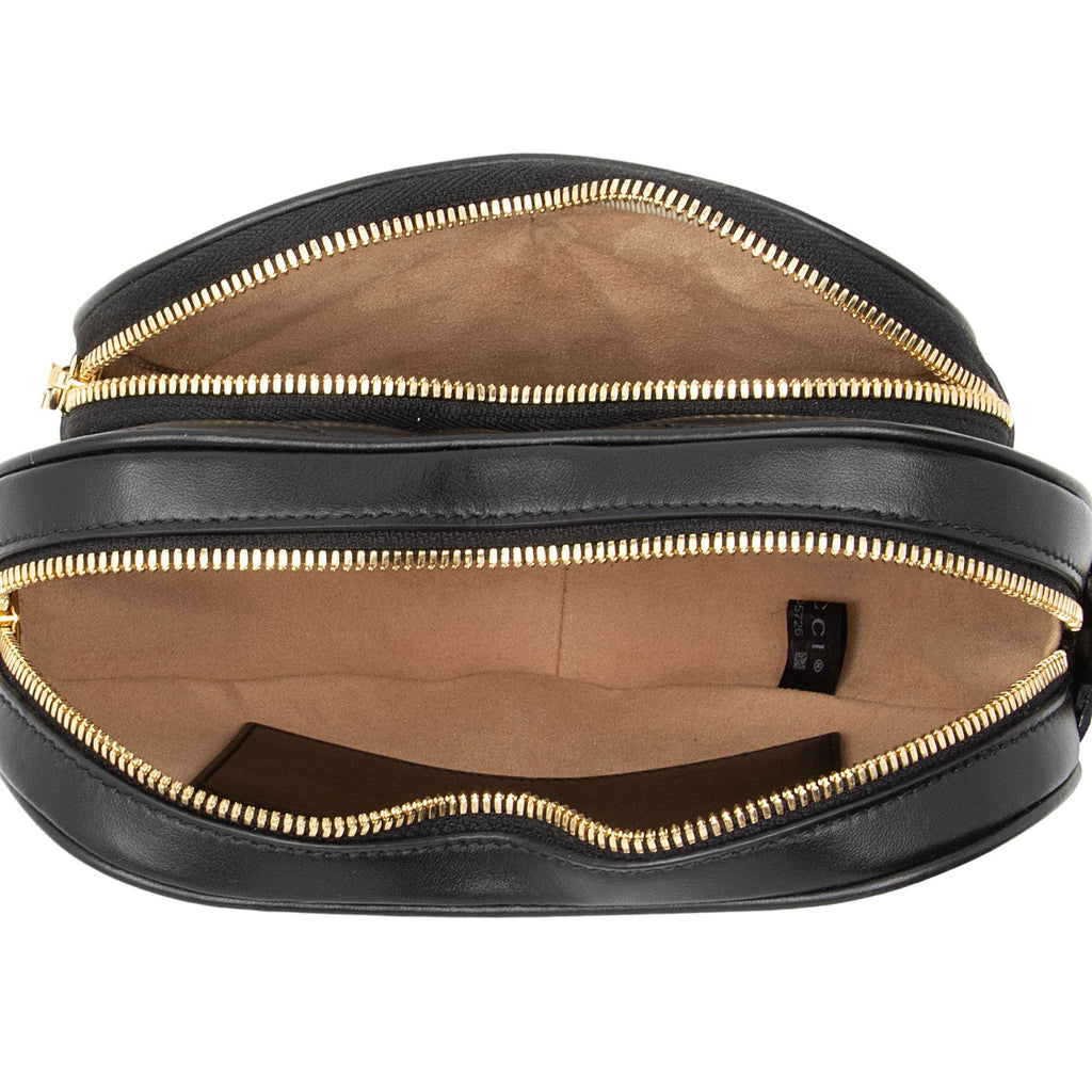 Gucci Matelasse Leather Interlocking G Heart Mini Shoulder Bag (SHF-j5rydx)