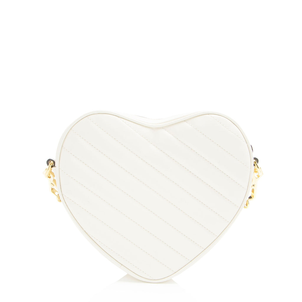 Gucci Matelasse Leather Interlocking G Heart Mini Shoulder Bag (SHF-iaso5p)