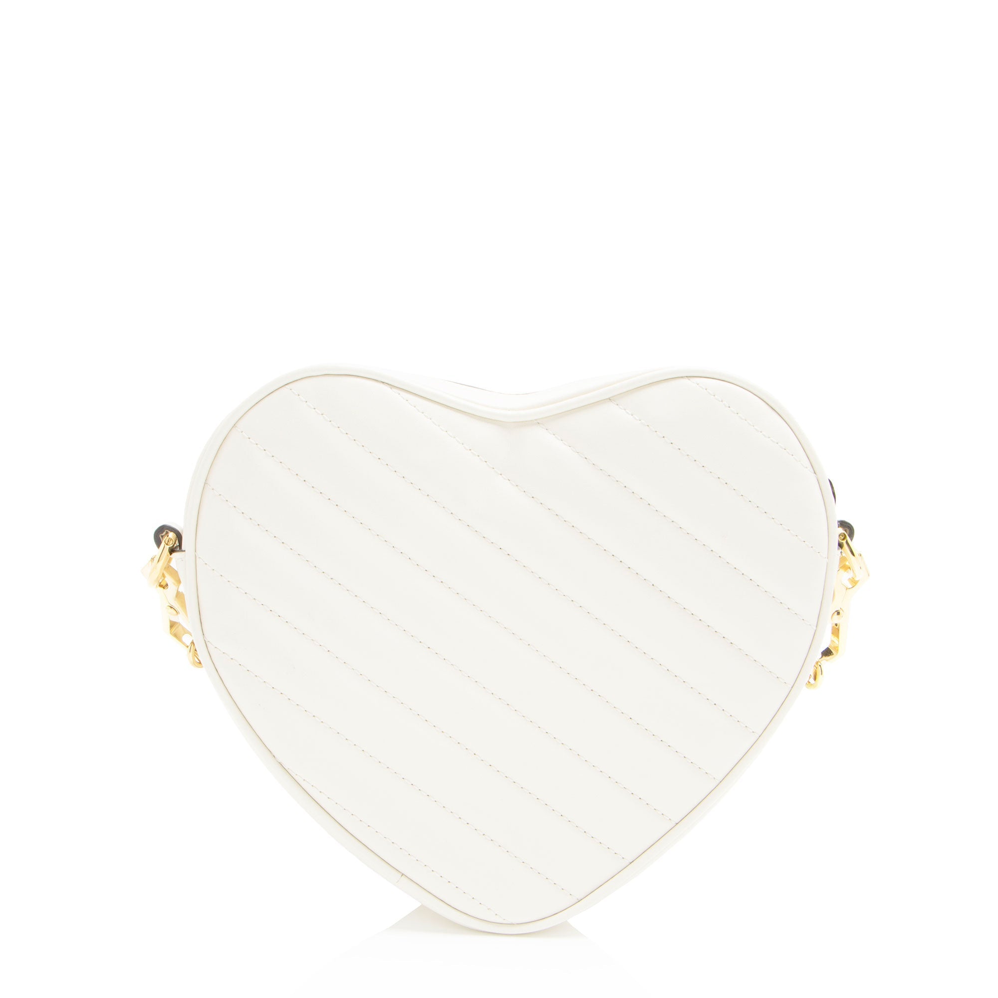 Gucci Matelasse Leather Interlocking G Heart Mini Shoulder Bag (SHF-iaso5p)