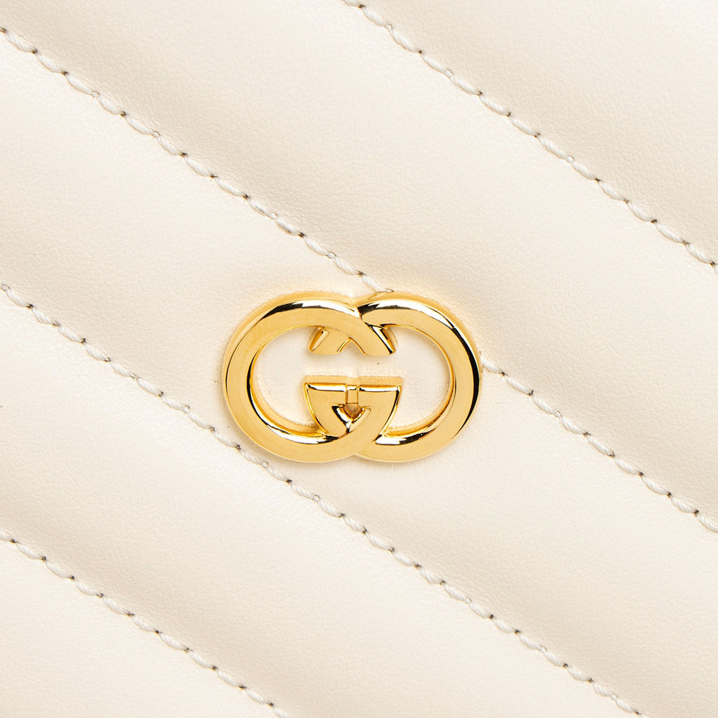 Gucci Matelasse Leather Interlocking G Heart Mini Shoulder Bag (SHF-iaso5p)