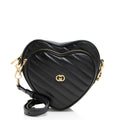 Gucci Matelasse Leather Interlocking G Heart Mini Shoulder Bag