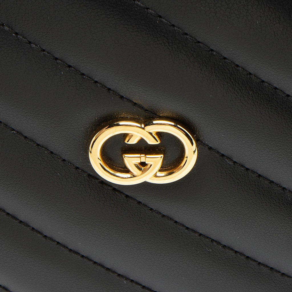 Gucci Matelasse Leather Interlocking G Heart Mini Shoulder Bag