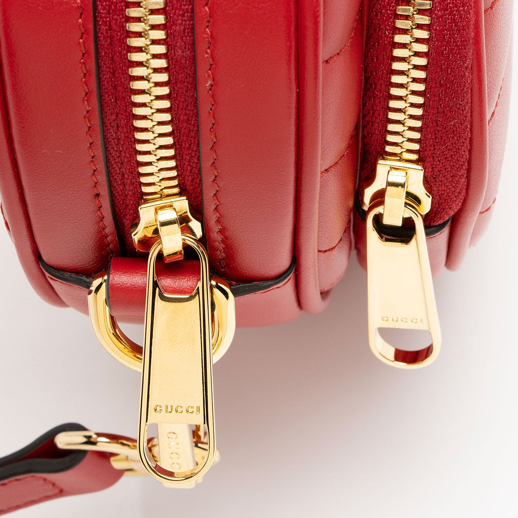 Gucci Matelasse Leather Interlocking G Heart Mini Shoulder Bag