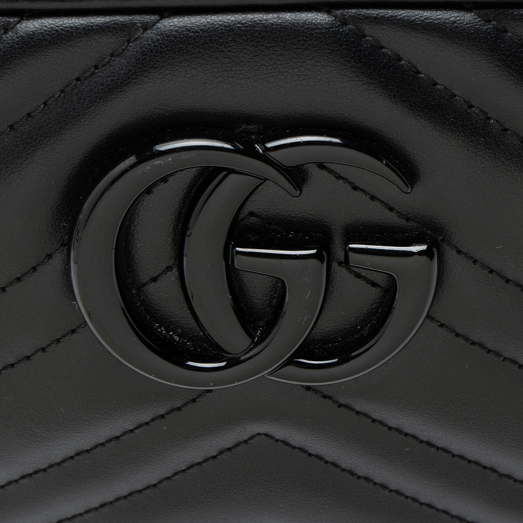 Gucci Matelasse Leather Monochrome GG Marmont Small Camera Bag