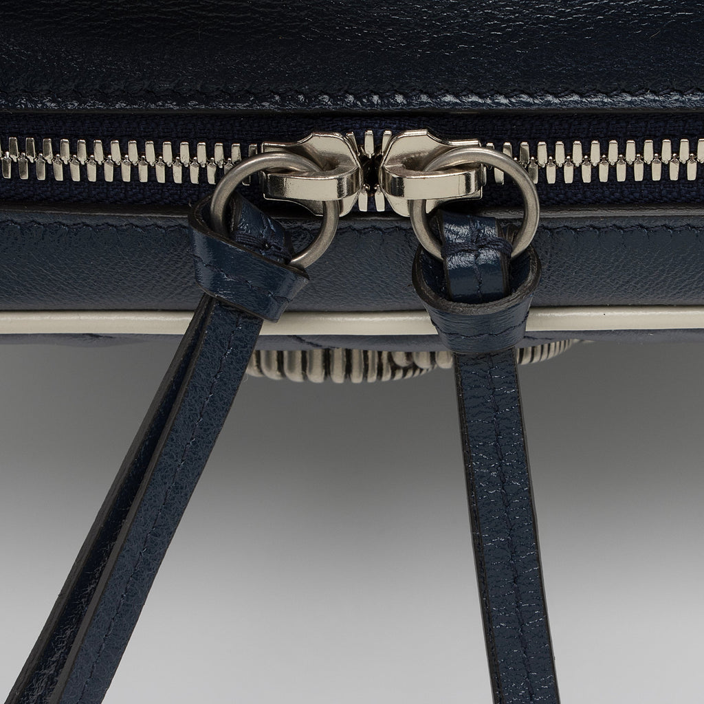 Gucci Matelasse Leather Torchon GG Marmont Bamboo Top Handle Bag (SHF-cATh2Q)