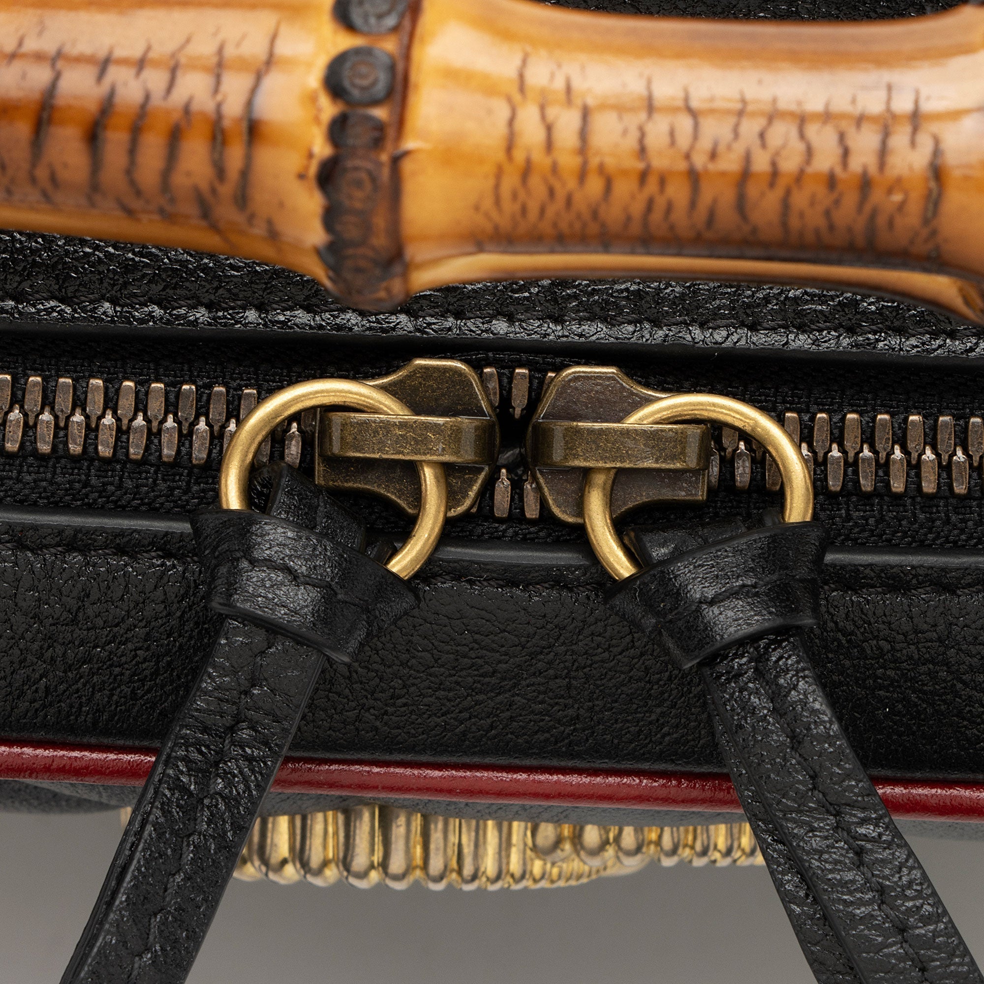 Gucci Matelasse Leather Torchon GG Marmont Bamboo Top Handle