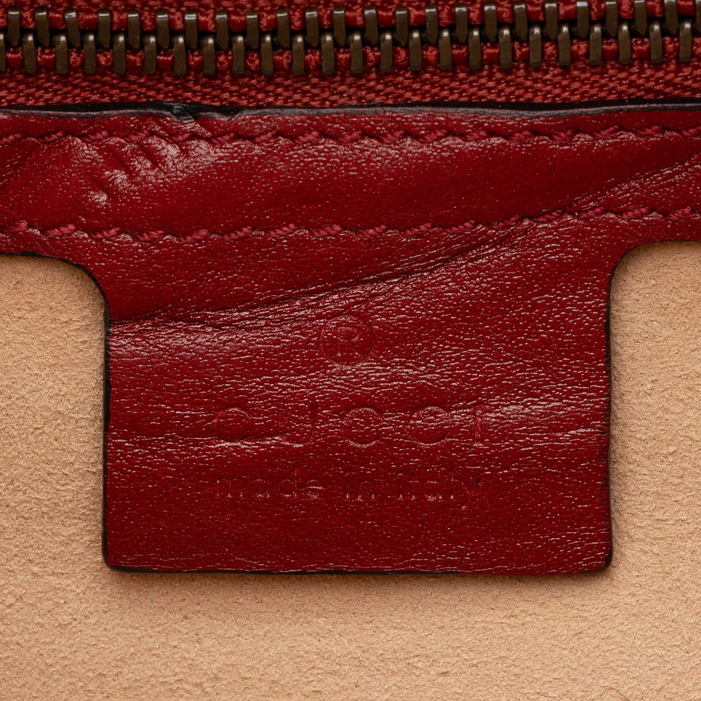 Gucci Matelasse Leather Torchon GG Marmont Bamboo Top Handle
