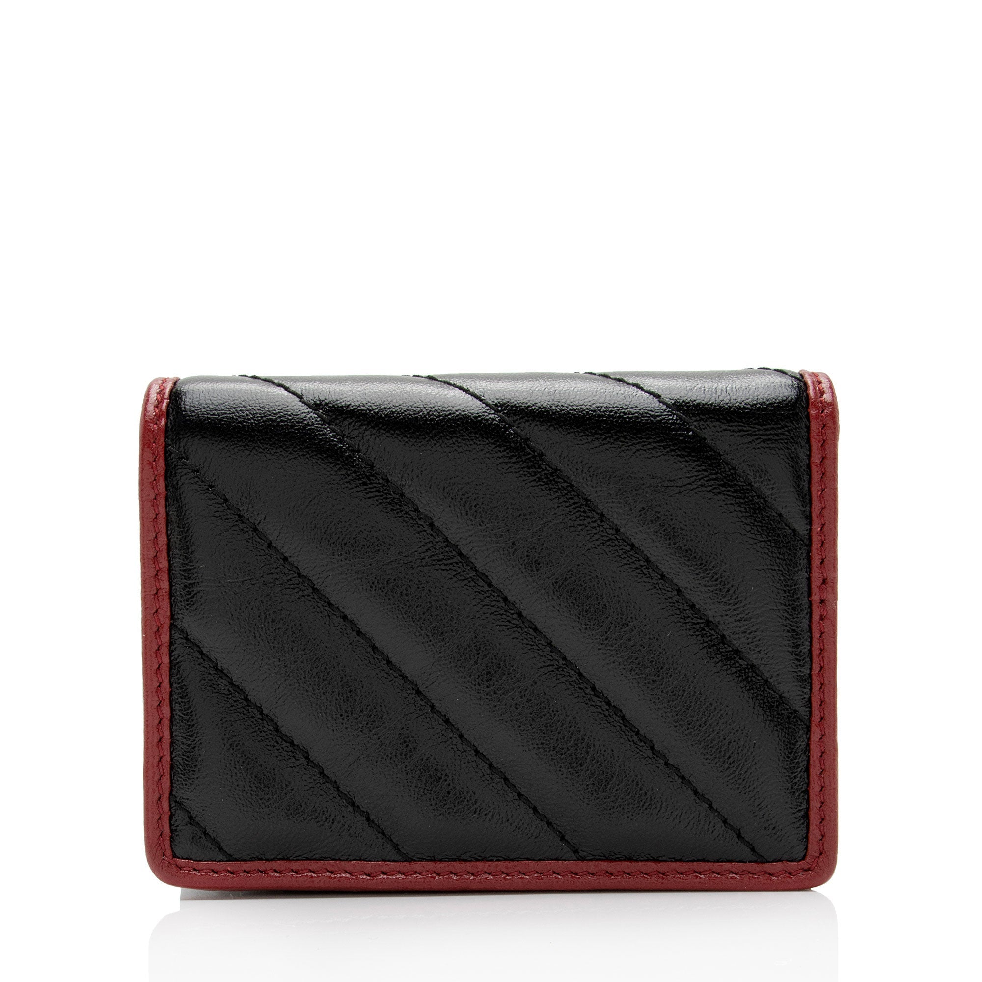 Gucci Matelasse Leather Torchon GG Marmont Card Case Wallet (SHF-plKy6v)