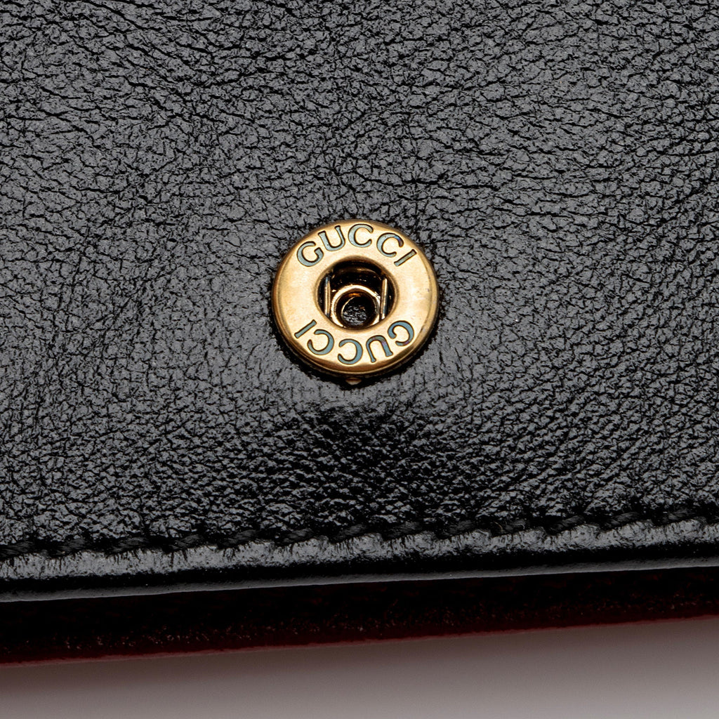 Gucci Matelasse Leather Torchon GG Marmont Card Case Wallet (SHF-plKy6v)
