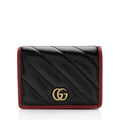 Gucci Matelasse Leather Torchon GG Marmont Card Case Wallet (SHF-plKy6v)