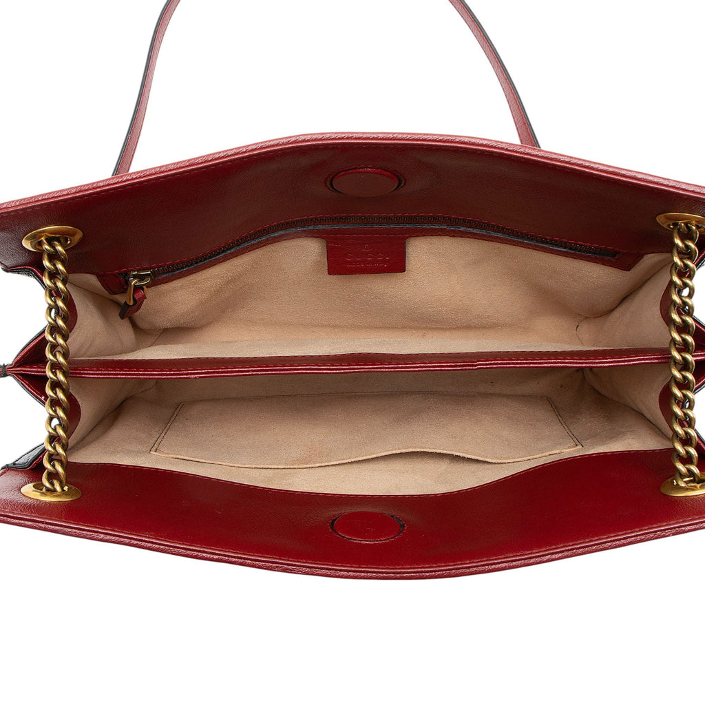 Gucci Matelasse Leather Torchon GG Marmont Chain Tote