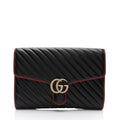 Gucci Matelasse Leather Torchon GG Marmont Clutch (SHF-CeLx8H)