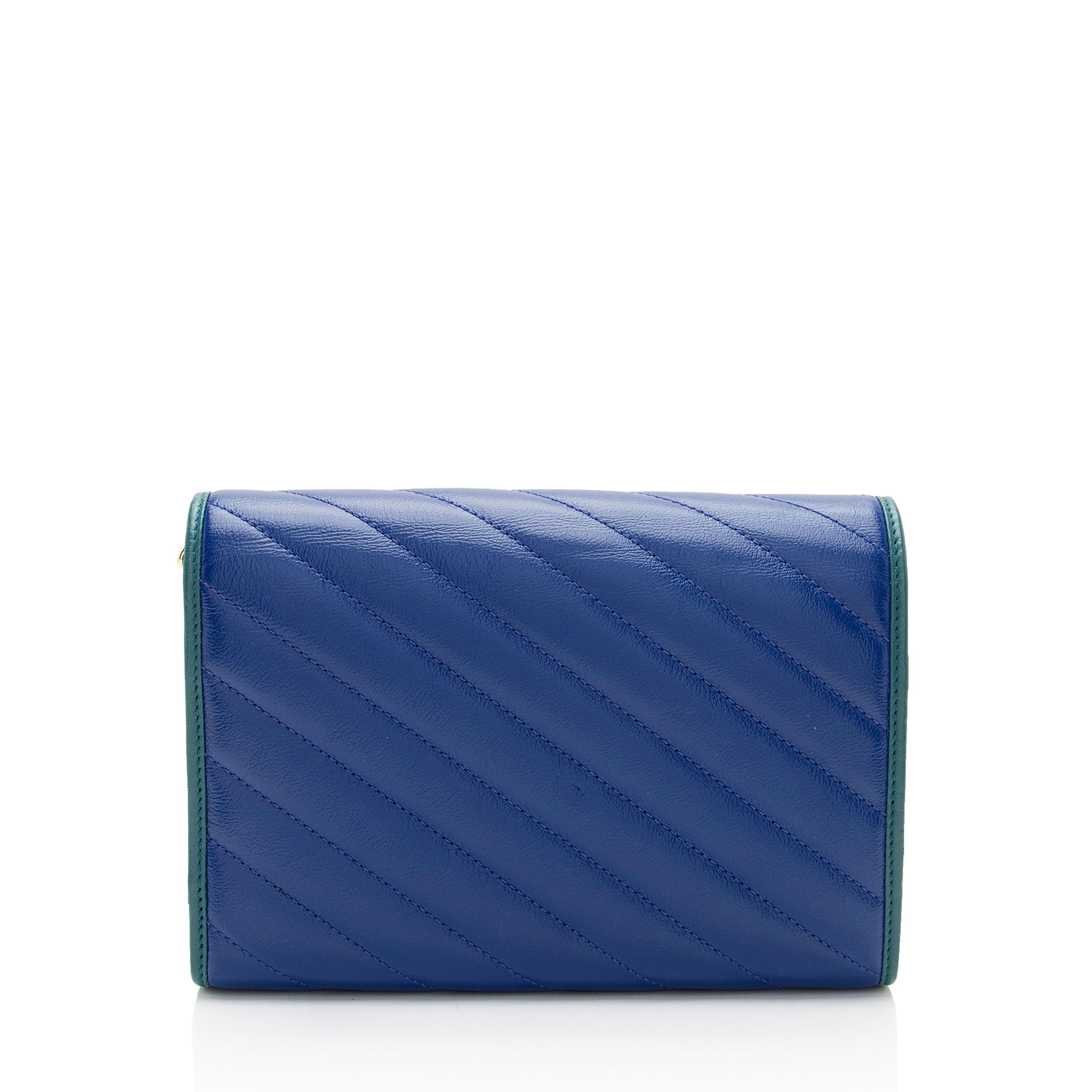 Gucci Matelasse Leather Torchon GG Marmont Mini Chain Bag (SHF-FtS5vC)