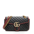 Gucci Matelasse Leather Torchon GG Marmont Small Shoulder Bag (SHF-23396)
