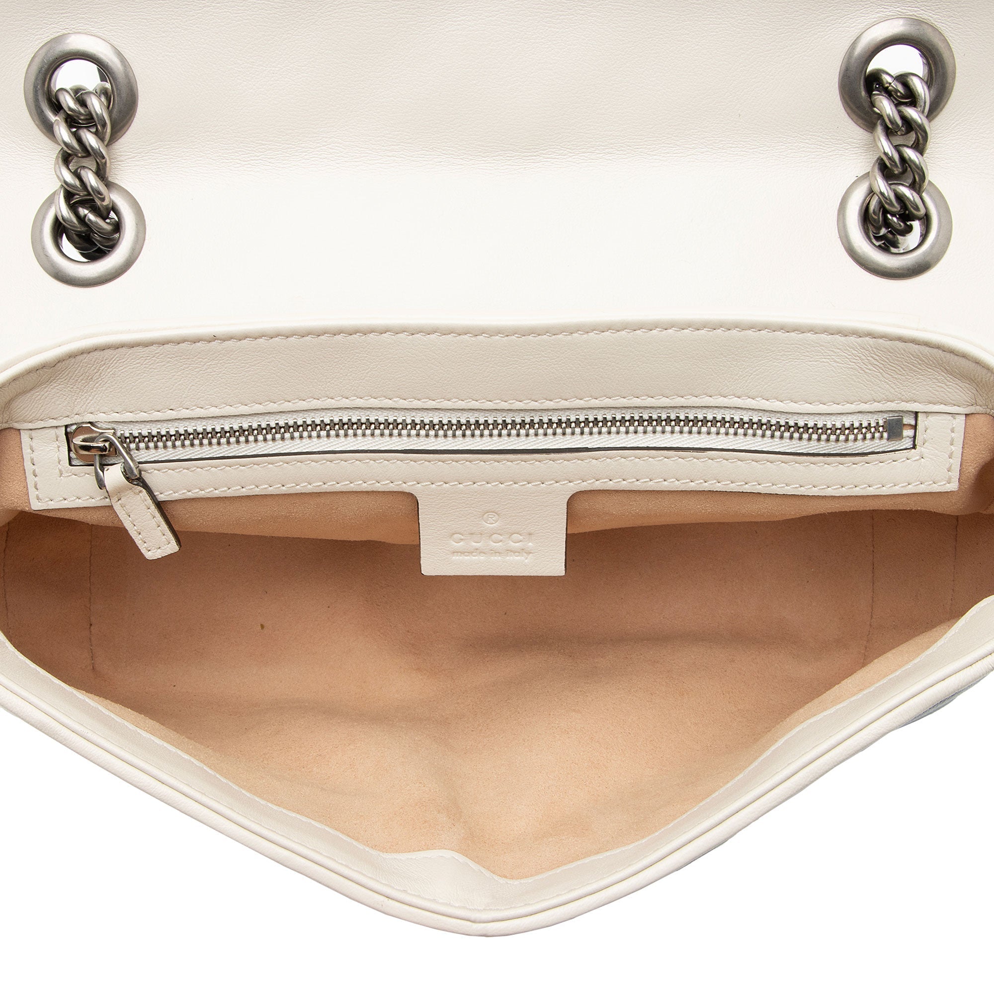 Gucci Matelasse Leather Torchon GG Marmont Small Flap Bag (SHF-UvP9FL)