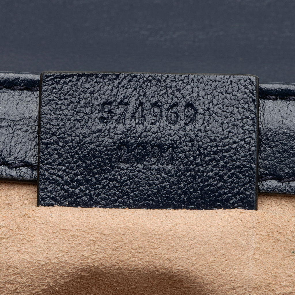 Gucci Matelasse Leather Torchon GG Marmont Super Mini Flap Bag (SHF-bXZV03)