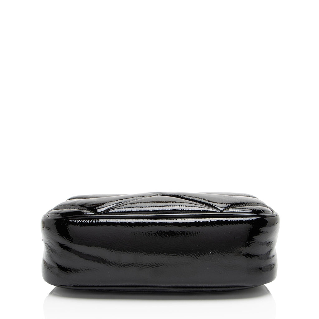 Gucci Matelasse Padded PatLBt Leather GG Marmont Small Camera Bag