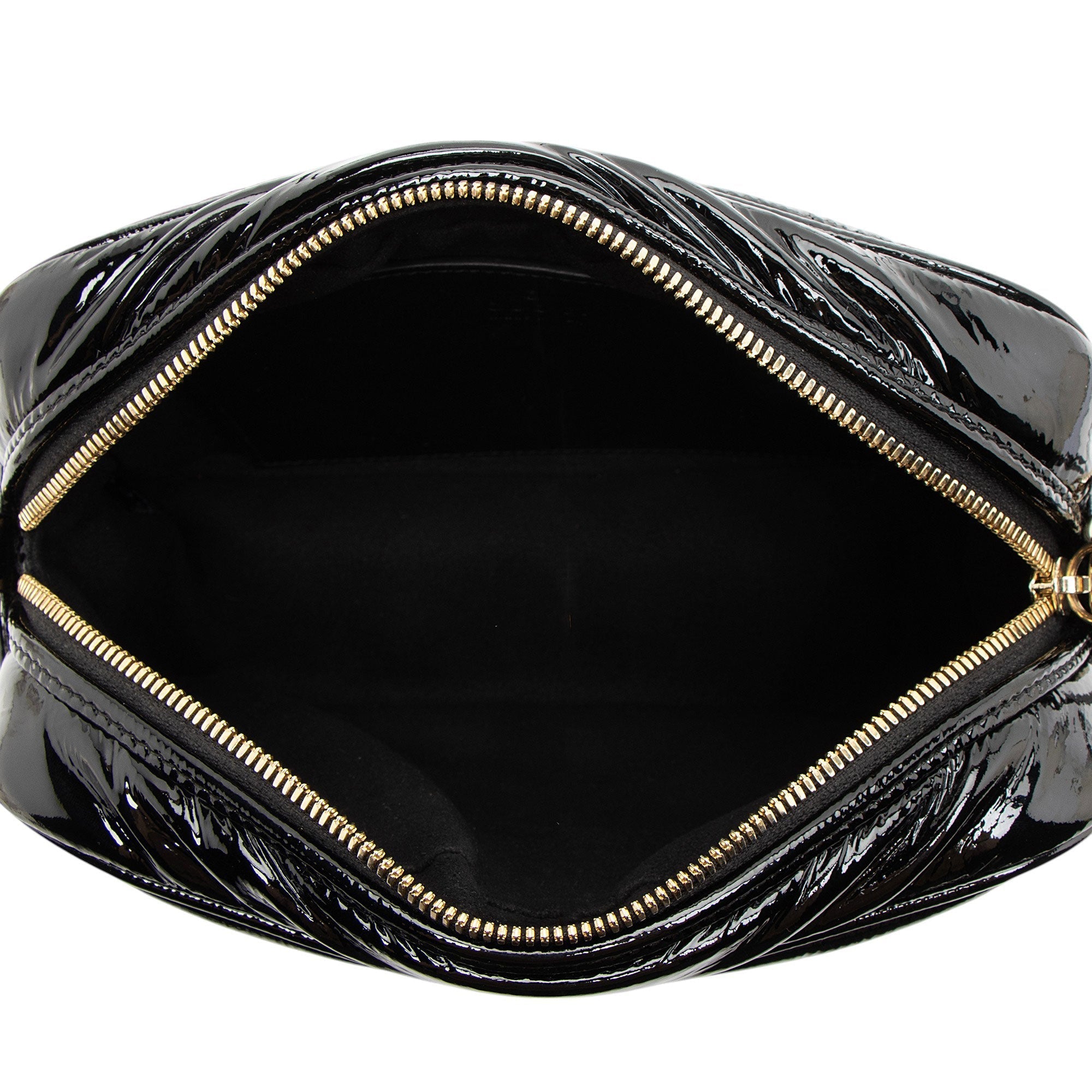 Gucci Matelasse Padded PatLBt Leather GG Marmont Small Camera Bag