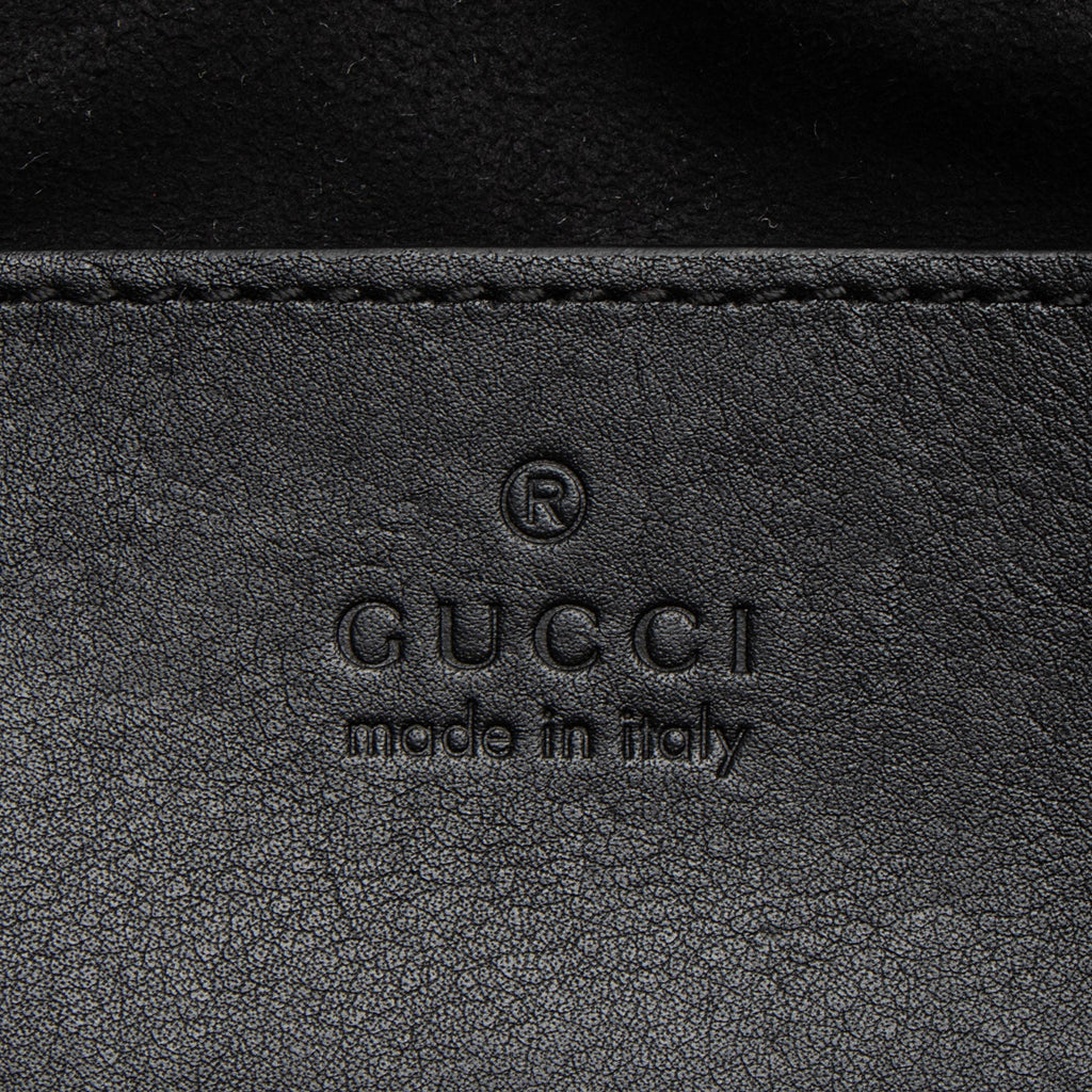 Gucci Matelasse Padded PatLBt Leather GG Marmont Small Camera Bag