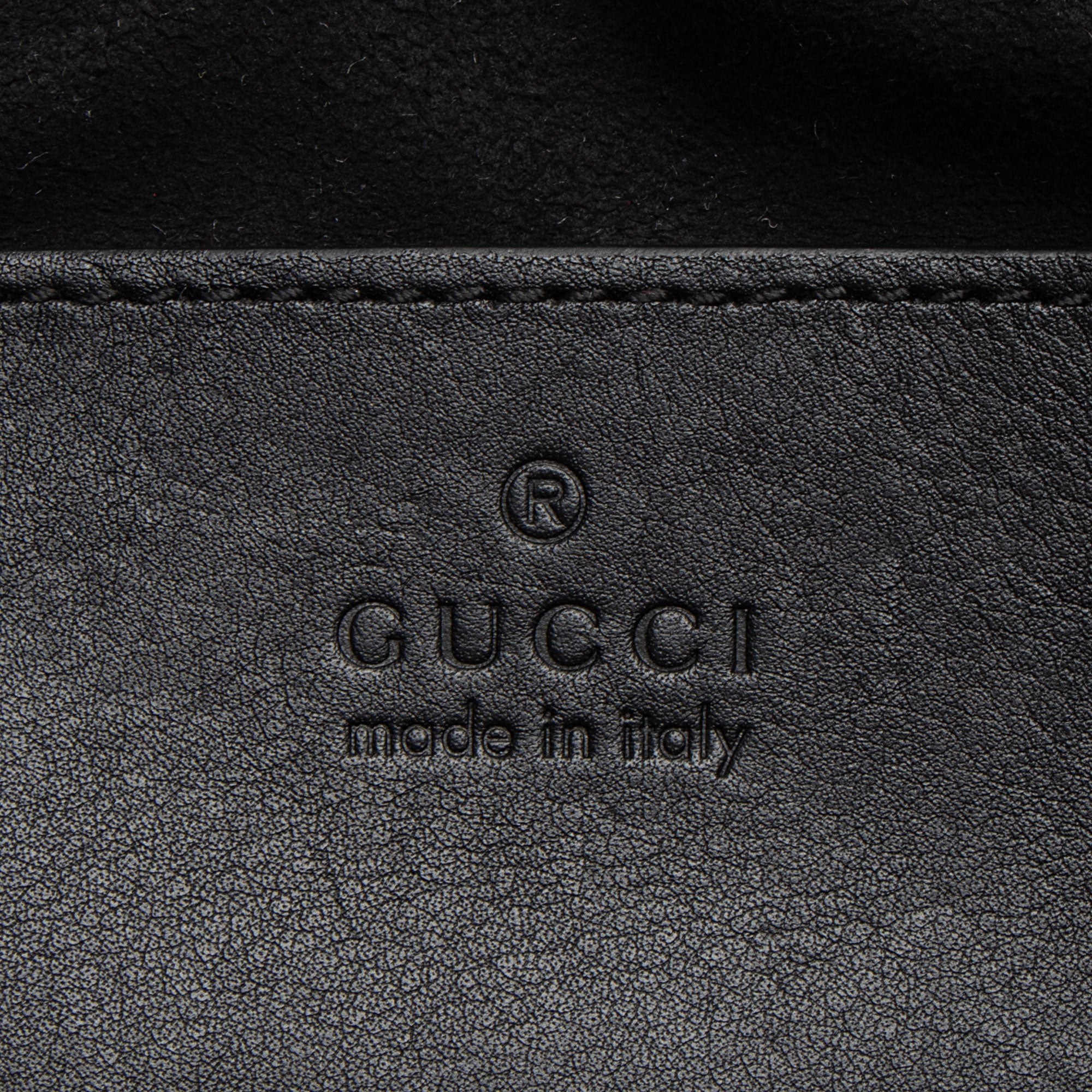 Gucci Matelasse Padded PatLBt Leather GG Marmont Small Camera Bag