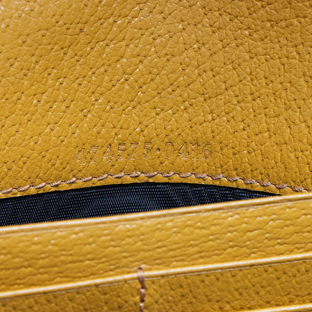 Gucci Matelasse Raffia GG Marmont Wallet on Chain