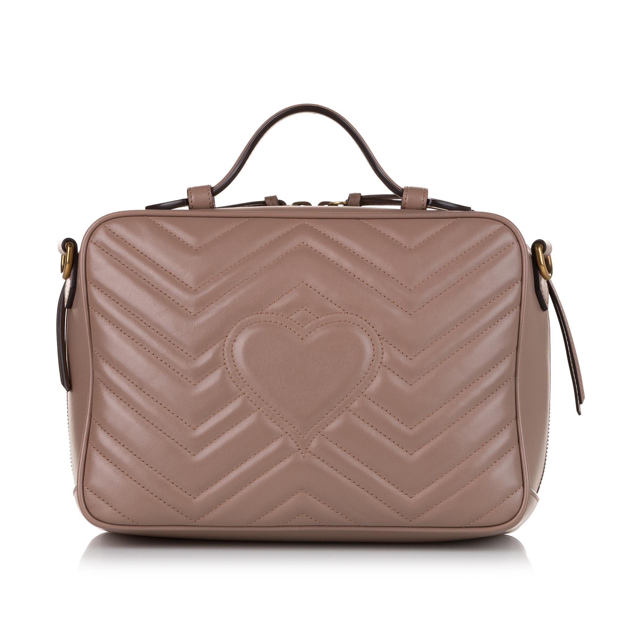 Gucci Matelasse Sylvie Web Small GG Marmont (SHG-35921)
