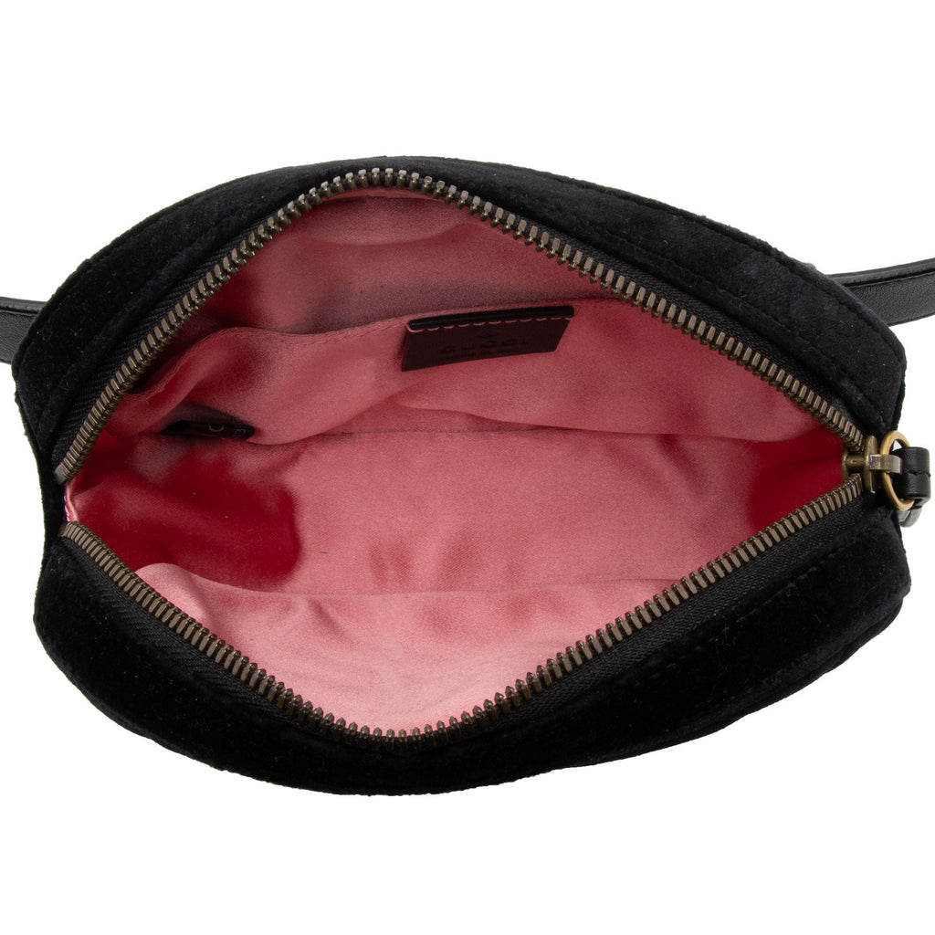 Gucci Matelasse Velvet GG Marmont Belt Bag - Size 30 / 75 (SHF-Wj8bXc)