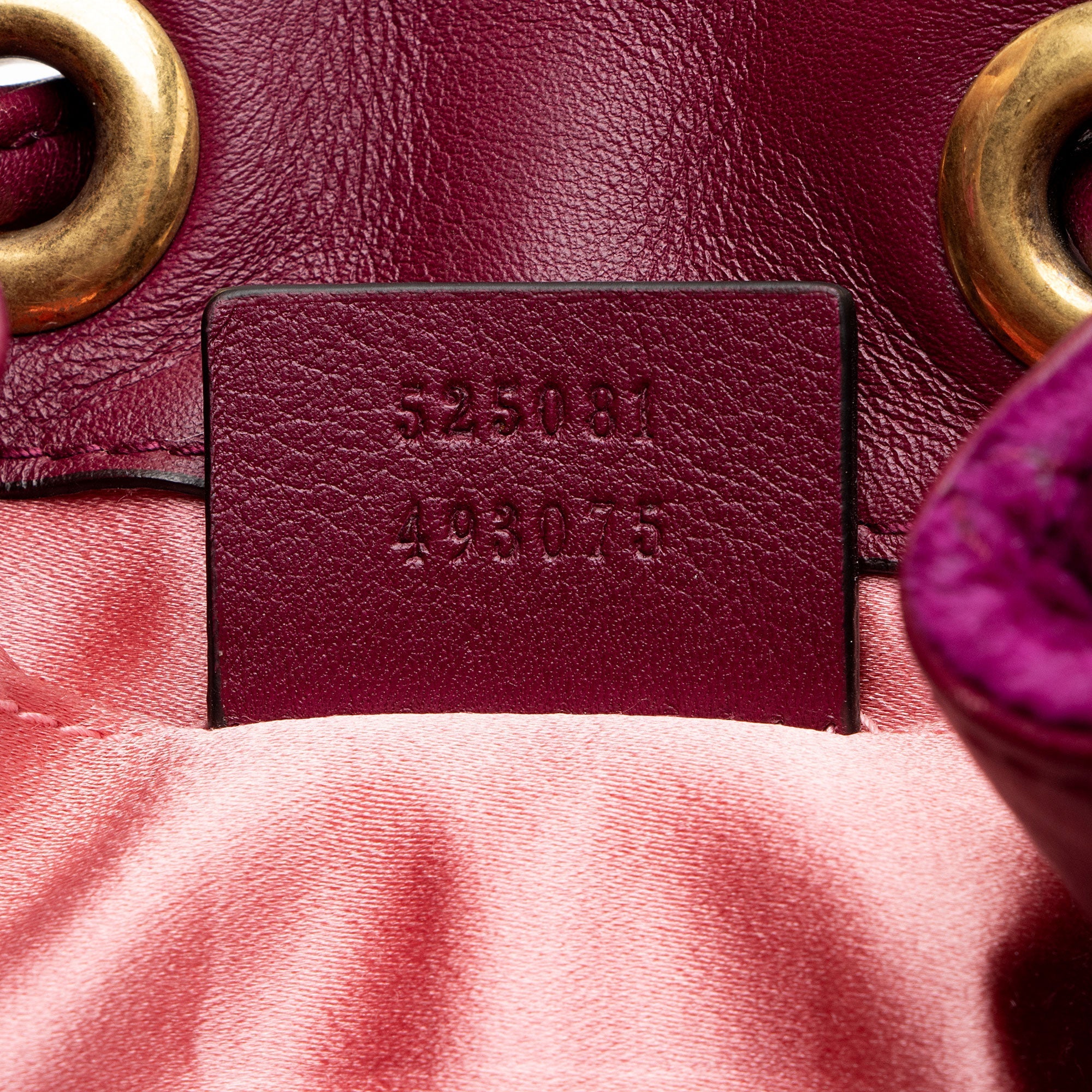 Gucci Matelasse Velvet GG Marmont Bucket Bag