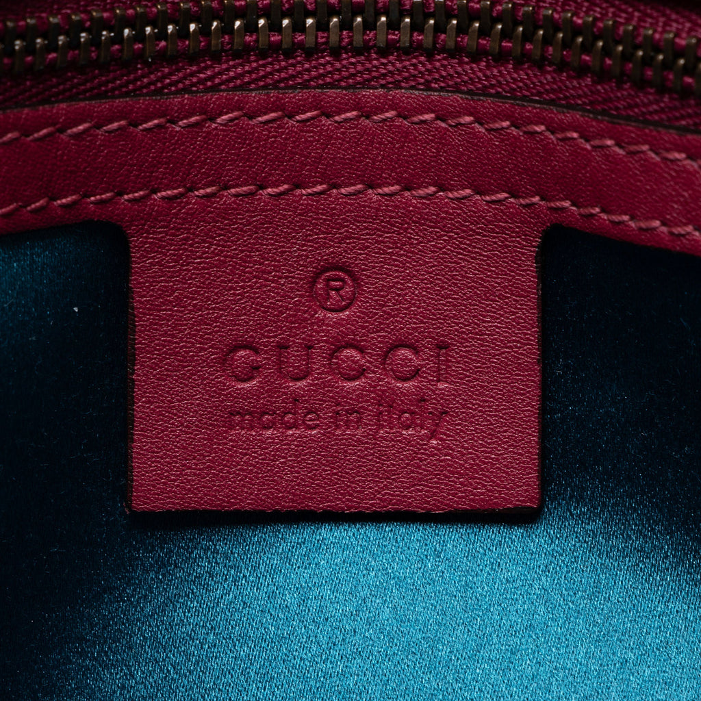 Gucci Matelasse Velvet GG Marmont Medium Flap Bag