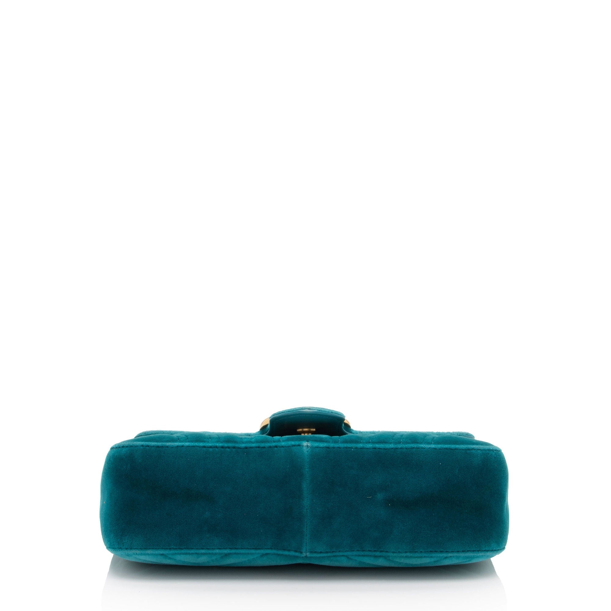 Gucci Matelasse Velvet GG Marmont Small Flap Bag