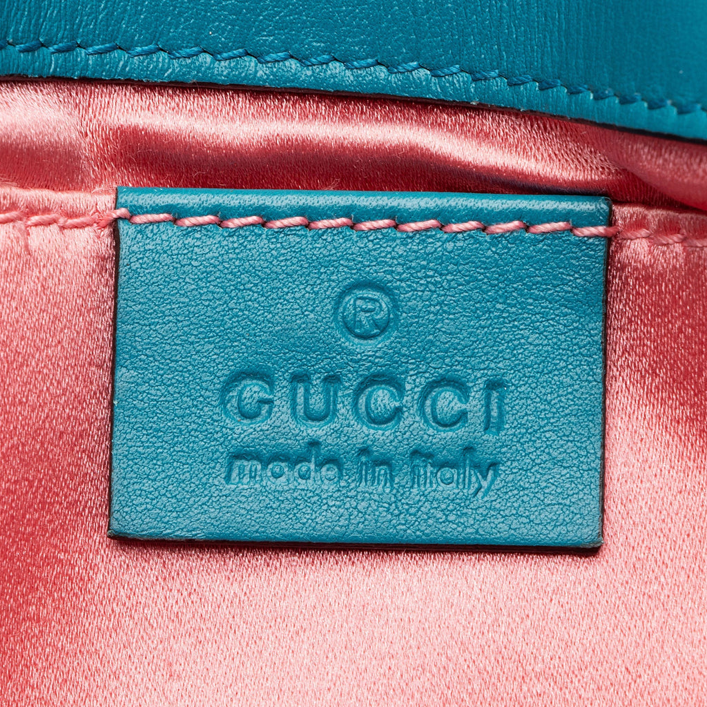 Gucci Matelasse Velvet GG Marmont Small Flap Bag