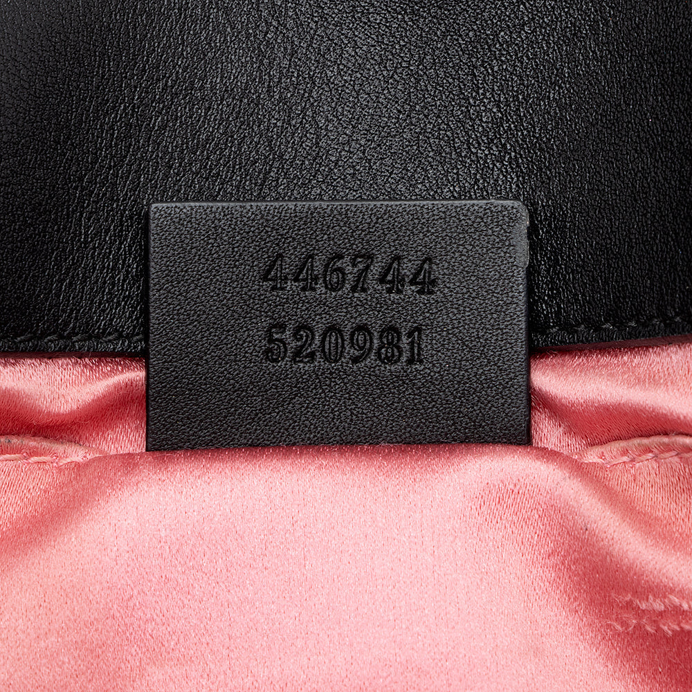 Gucci Matelasse Velvet Gucci Marmont Mini Shoulder Bag (SHF-15721)